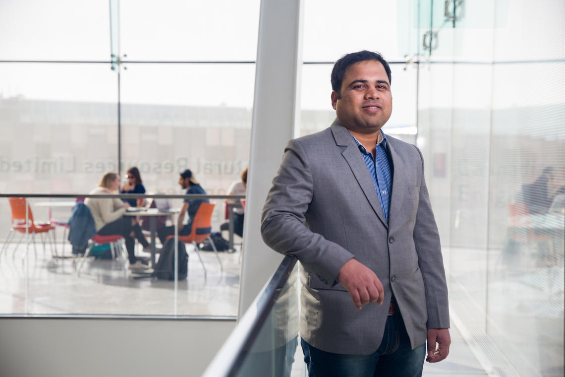 Tanaji More, a postdoctoral scholar in the Schulich School of Engineering, is working on new technology that reduces greenhouse gas emissions from landfills.