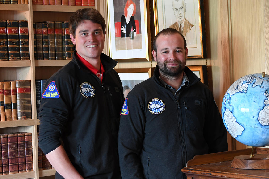 Michael Moloney, left, and Matthew Ayre say the wreck of a Scottish whaling ship they located will help them learn about the history of whaling in the High Arctic.
