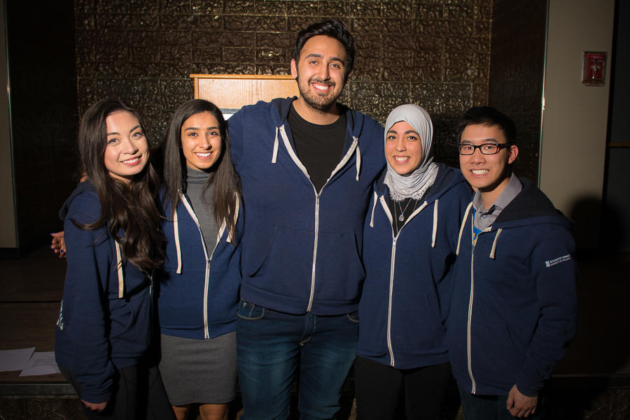 Executive members of the 76th Students' Legislative Council, from left: Jessica Revington, Puncham Judge, Sagar Grewal, Nabila Farid and Kevin Dang.