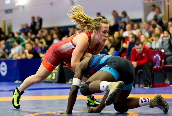 University of Calgary law student Danielle Lappage dispatched wrestling opponents from Cameroon, India, and Bangladesh at the 2018 Commonwealth Games, before losing to Blessing Oborundu of Nigeria in the gold medal round. "With everything I had to go through — the rehab and the injury — I'm pretty proud of myself for making it back here," Lappage says. 