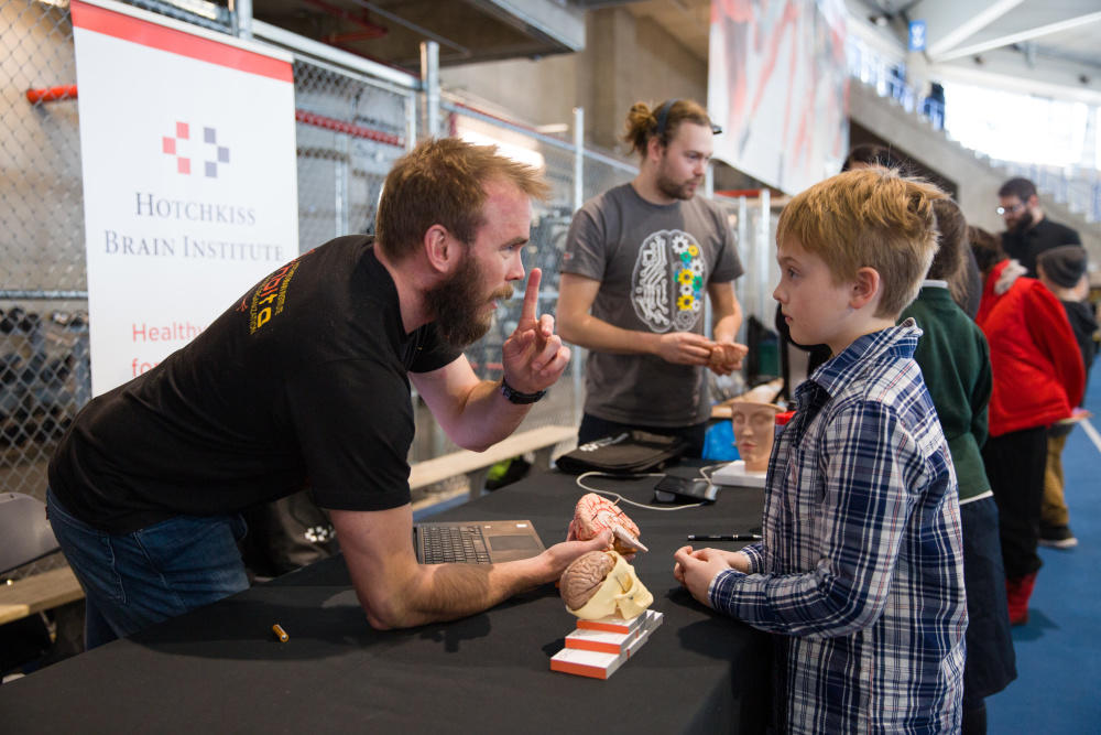 Science fair visitors got the lowdown on exciting things happening at the University of Calgary.
