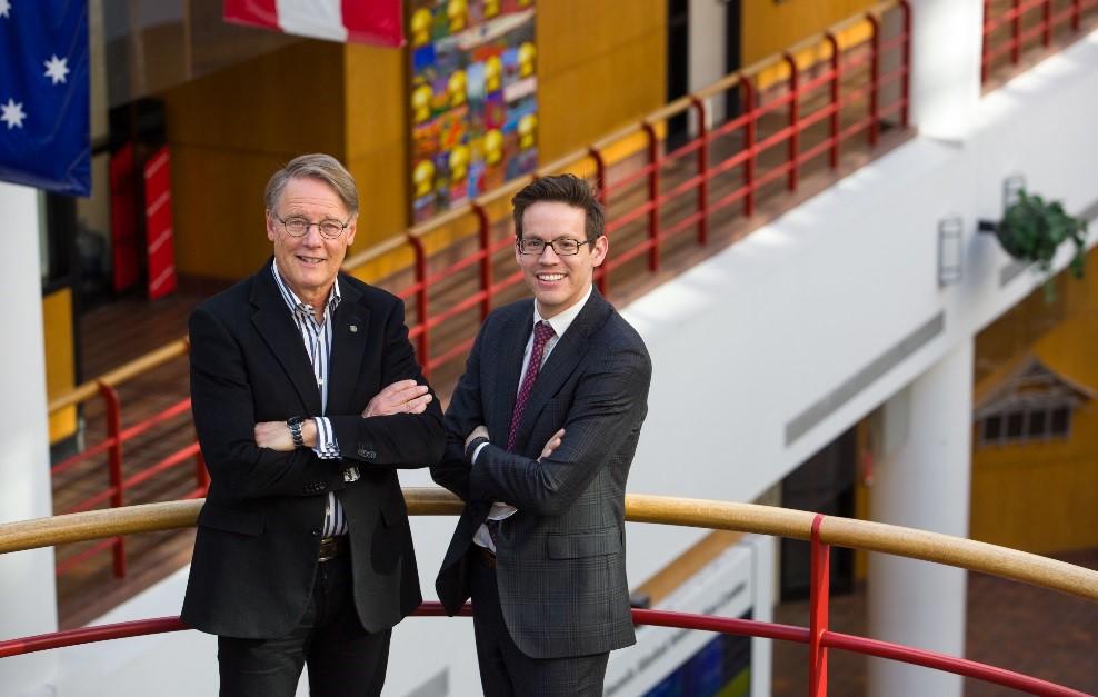 Haskayne School of Business professor Harrie Vredenburg, left, is working alongside Gregory John, a University of Calgary alumnus, and other team members on the First Nations-led initiative to buy a majority of Trans Mountain Pipeline.