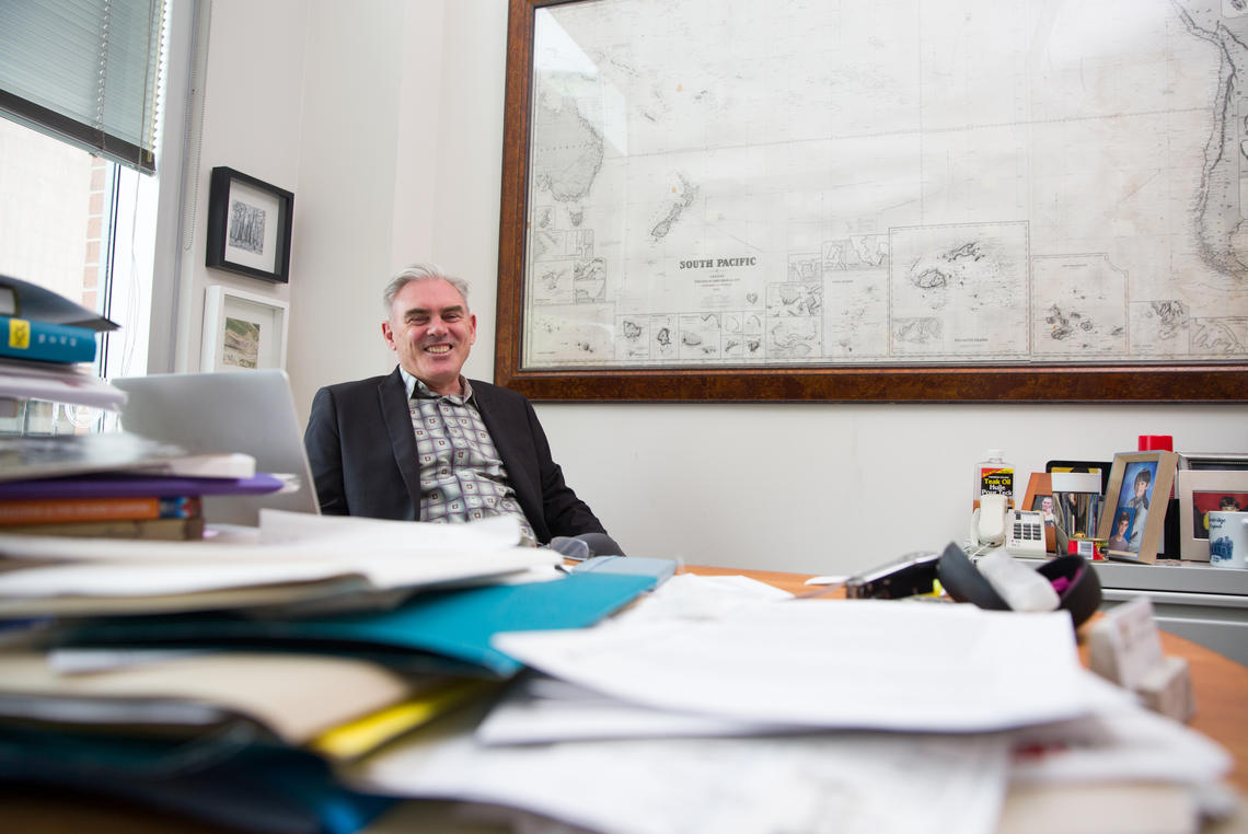 Recently elected to the fellowship of the Royal Canadian Institute of Architecture, UCalgary professor Graham Livesey will be releasing a new book in the fall entitled Canadian Modern Architecture, 1967 to the Present. Photo by Riley Brandt, University of Calgary