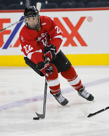 Hayley Wickenheiser first joined the Dinos women’s hockey team, wearing jersey #22, for the 2010-’11 season.