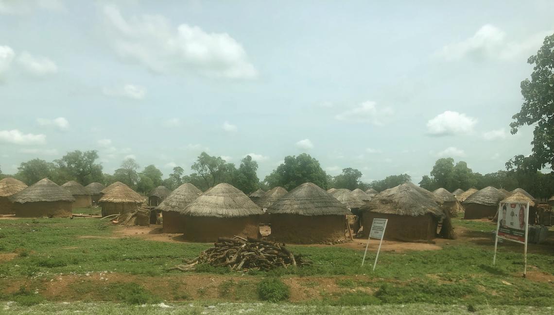 Northern village in Ghana.
