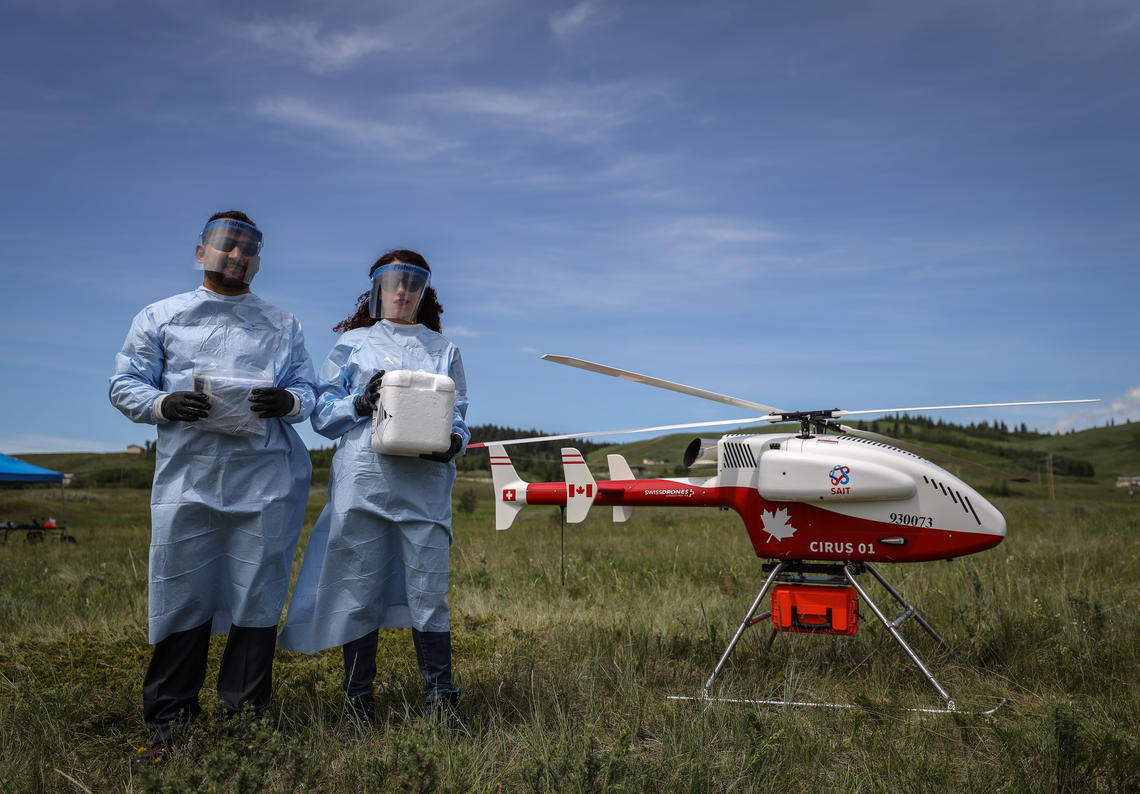 Drones may provide a complimentary essential service to deliver medical supplies during the pandemic to isolated communities.