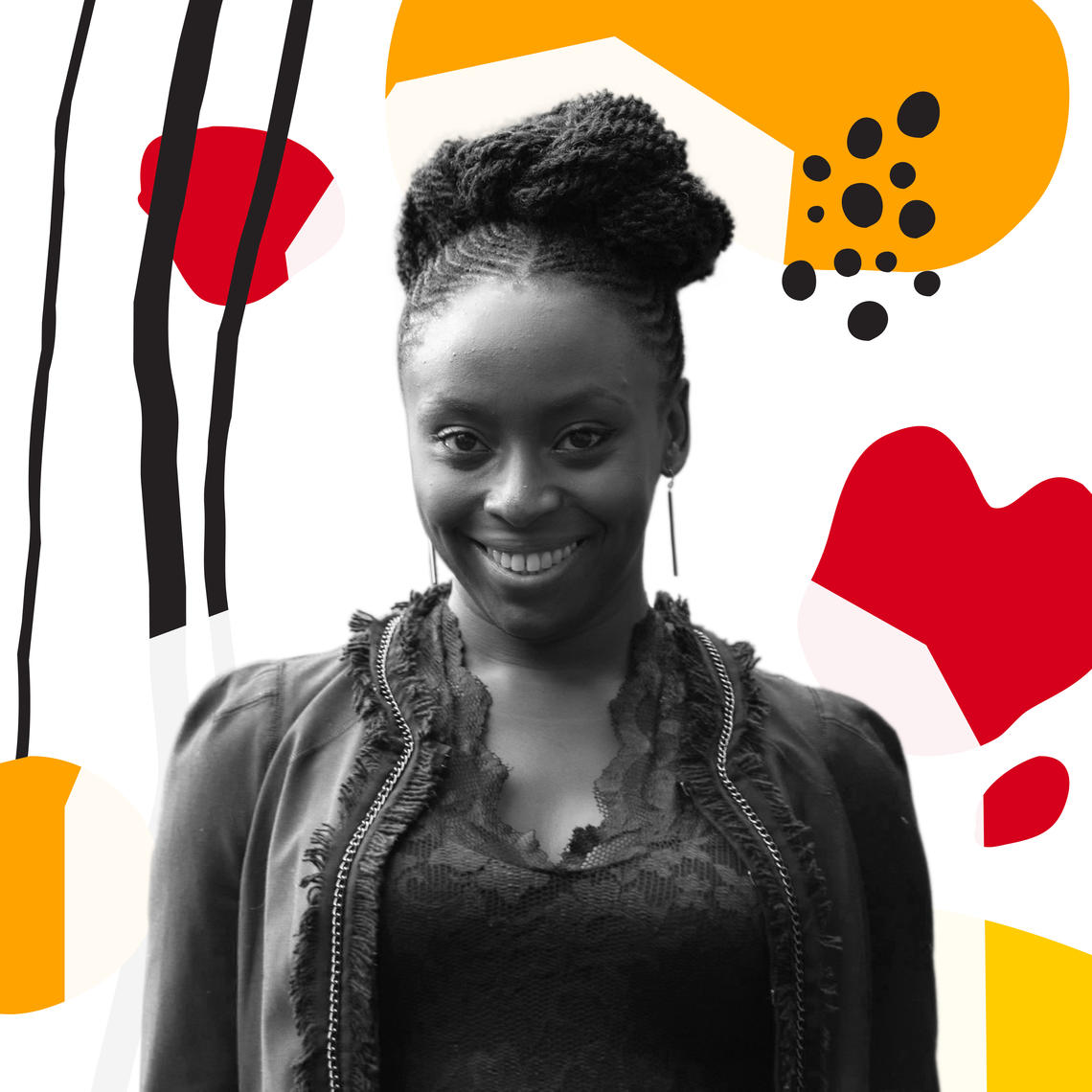 A portrait of Chimamanda Ngozi Adichie