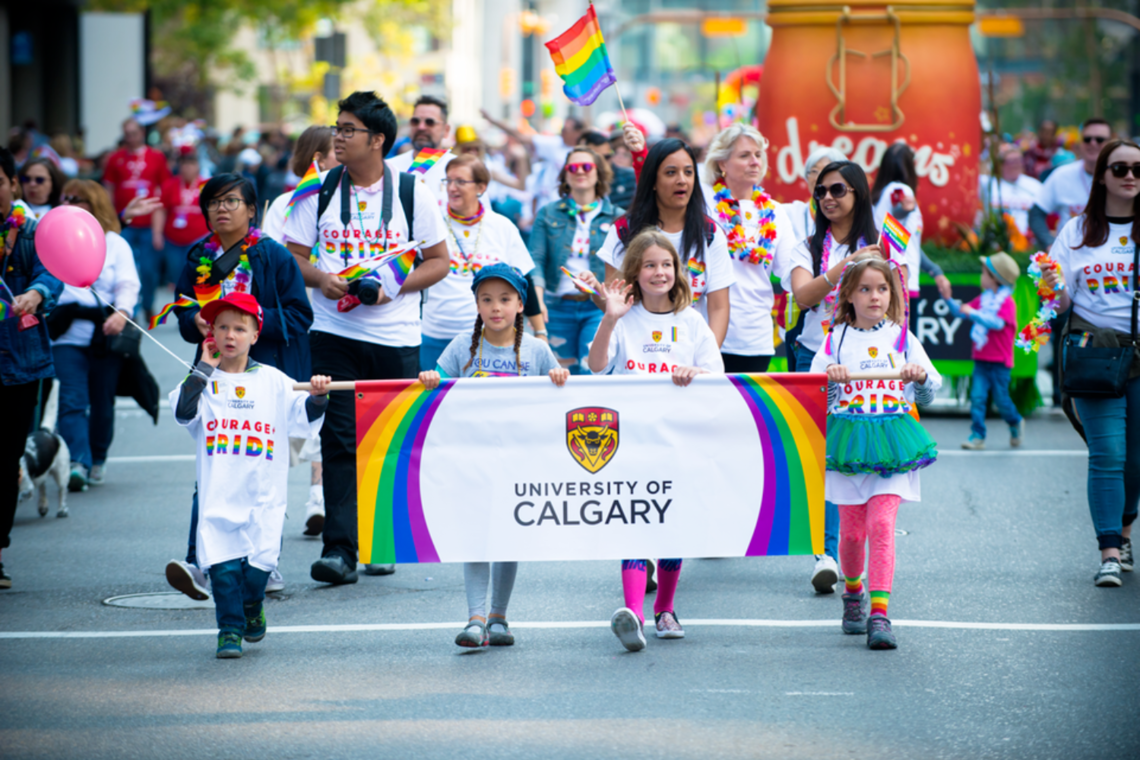 University of Calgary at the Calgary Pride parade