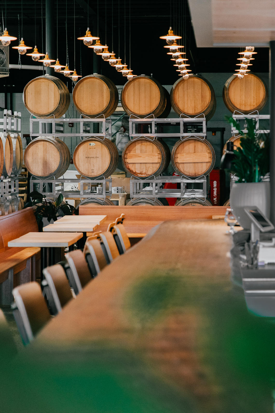 Red-wine oak barrels are used to produce "wild beer"