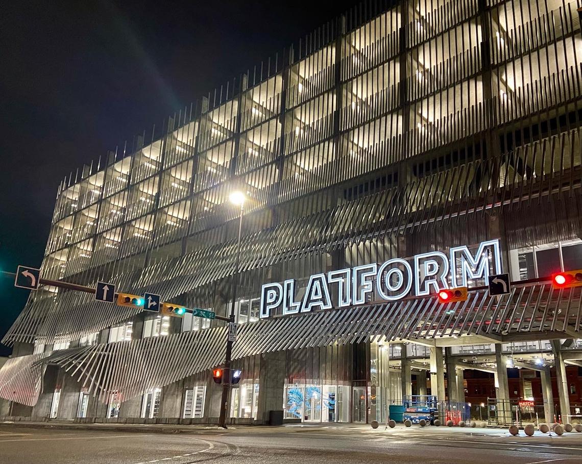 Platform Innovation Centre exterior with sign