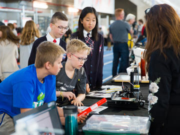 The Olympic Oval hosts the Calgary Youth Science Fair (CYSF) for the seventh year. Approximately 1,000 students from schools in and around Calgary competed for prestigious awards and the chance to travel to the Canada-Wide Science Fair.