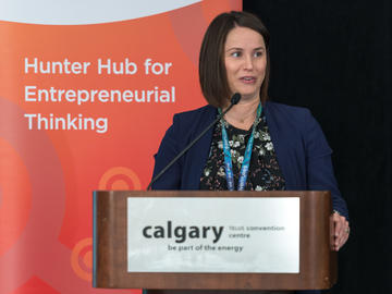 Sandra Sabel of Alberta Innovates delivering Ti2c opening remarks.