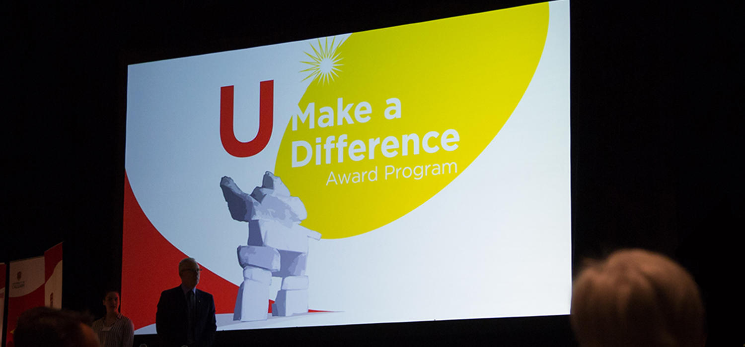 The U Make a Difference award is usually celebrated at an in-person event. This year it is virtual.