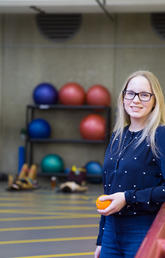 Robyn Madden, a master's student in the Faculty of Kinesiology, spent two years collecting data as a starting point for the creation of a much-needed nutritional guideline for Paralympic athletes. Photo by Riley Brandt, University of Calgary