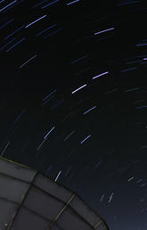 Star trails circle the Celestial South Pole