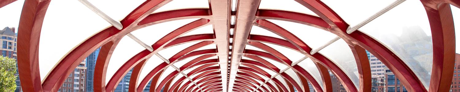 the Peace Bridge from the entrance