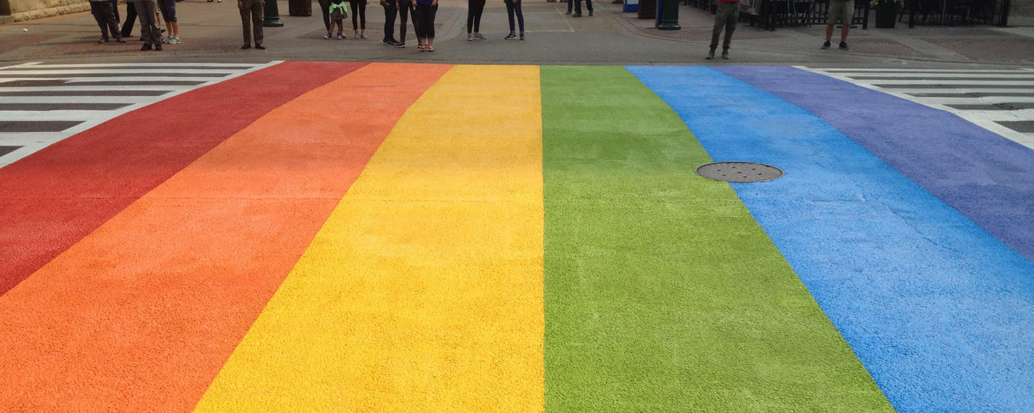 rainbow sidewalk