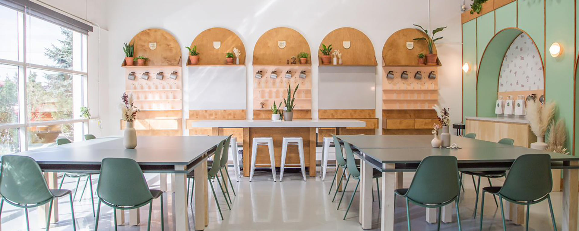 An image of Milk Jar Candle Co.'s candle making workshop space