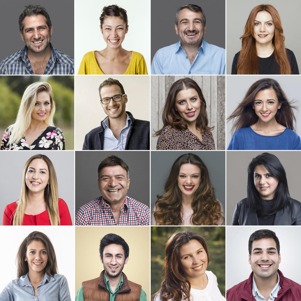 A collage of people's headshots
