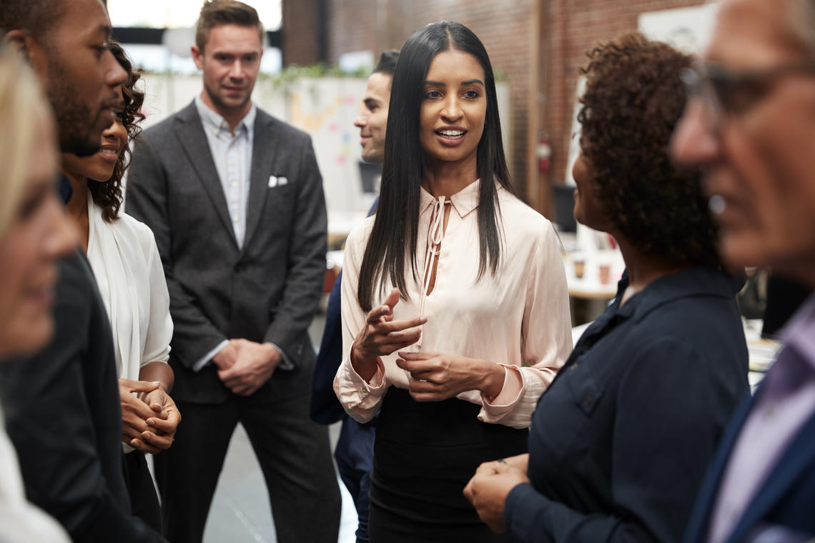 A group of diverse professionals