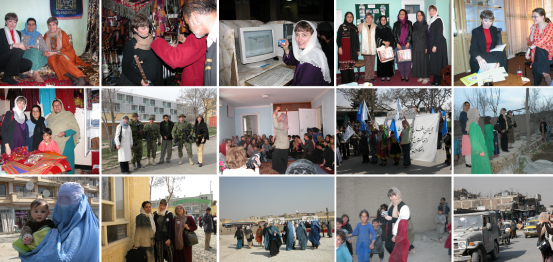 Alumna Carolyn Reicher working in Afghanistan