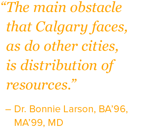 “The main obstacle that Calgary faces, as do other cities, is distribution of resources.”