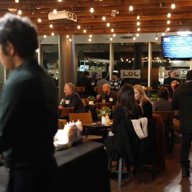 Group of people at Last Defence Lounge