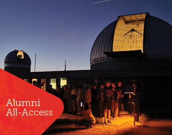 Rothney astrophysical observatory with all access logo 